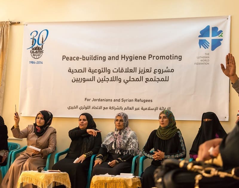 Islamic Relief and the Lutheran World Federation's joint project in Jordan.